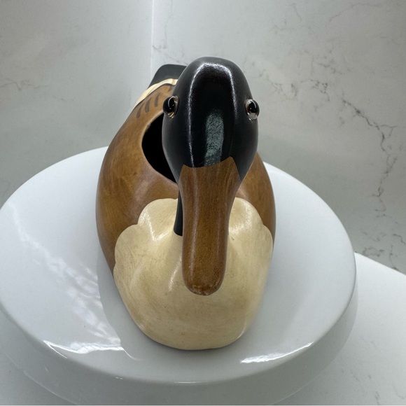 Vintage N.S Gustin CO Duck Ceramic Planter Hand Decorated Glass Eyes - Picture 2 of 10